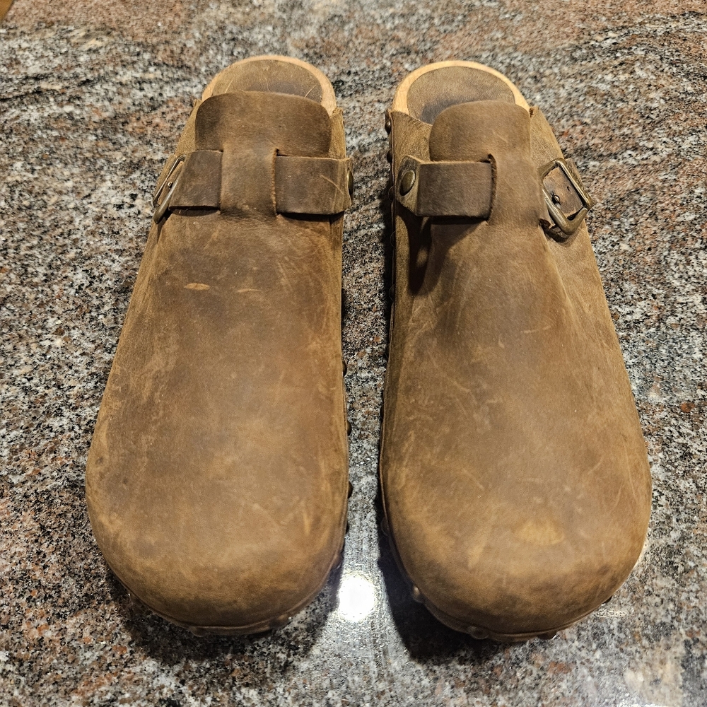 Sanita Kristel Womens Wood Clog Antique Brown, Size 40 W8.5/9 - Picture 3 of 10